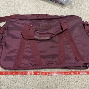 Vintage Pierre Cardin travel bag burgundy